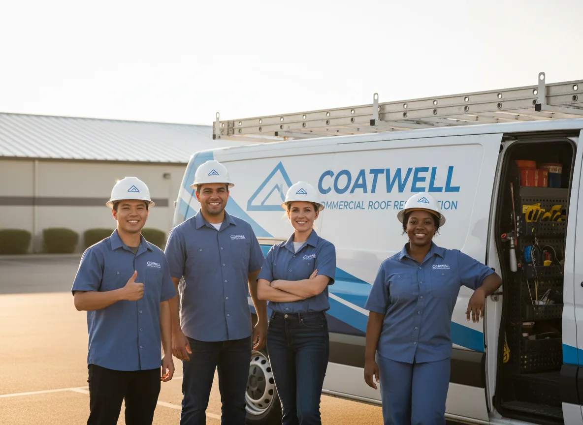 Commercial roof coating company in Paige, TX